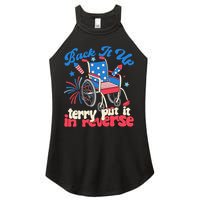 Back It Up Terry Put It In Reverse Firework 4th Of July Women's Perfect Tri Rocker Tank