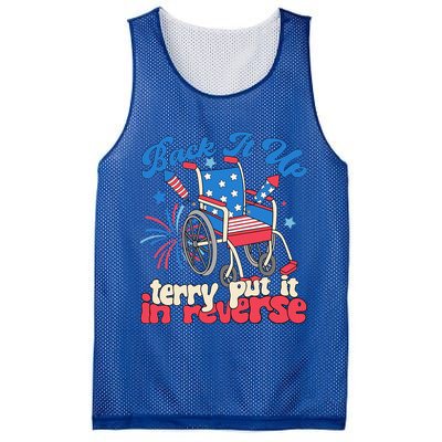 Back It Up Terry Put It In Reverse Firework 4th Of July Mesh Reversible Basketball Jersey Tank