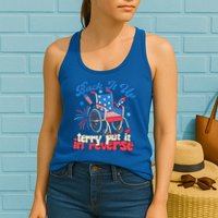 Back It Up Terry Put It In Reverse Firework 4th Of July Womens Tank Top
