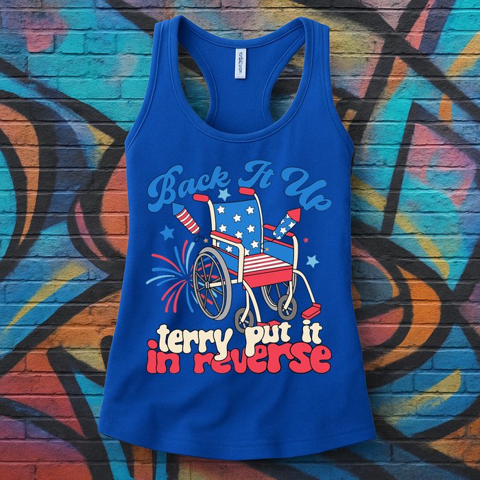 Back It Up Terry Put It In Reverse Firework 4th Of July Womens Tank Top