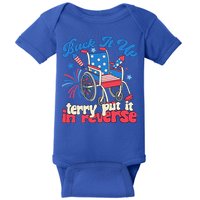 Back It Up Terry Put It In Reverse Firework 4th Of July Baby Bodysuit