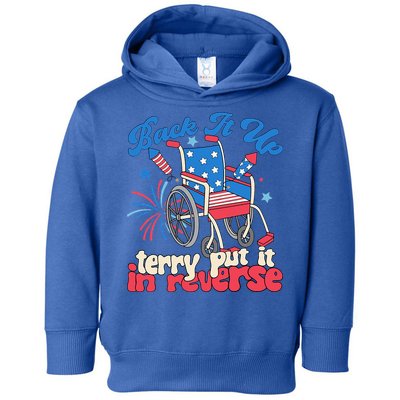 Back It Up Terry Put It In Reverse Firework 4th Of July Toddler Hoodie