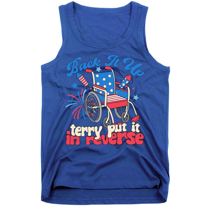 Back It Up Terry Put It In Reverse Firework 4th Of July Tank Top