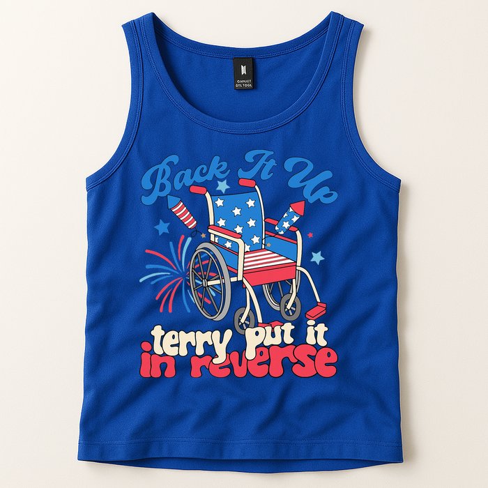Back It Up Terry Put It In Reverse Firework 4th Of July Tank Top