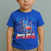 Back It Up Terry Put It In Reverse Firework 4th Of July Toddler T-Shirt