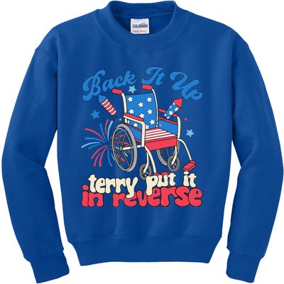 Back It Up Terry Put It In Reverse Firework 4th Of July Kids Sweatshirt