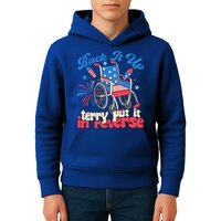 Back It Up Terry Put It In Reverse Firework 4th Of July Kids Hoodie