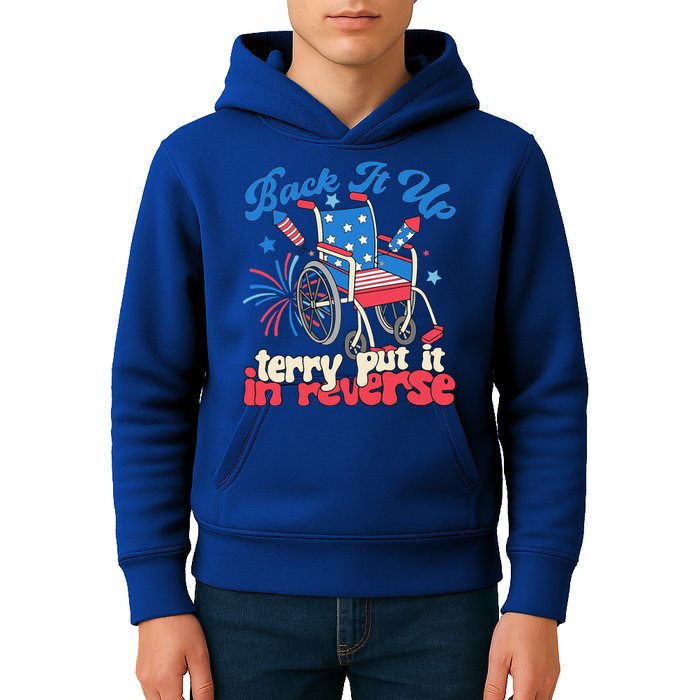 Back It Up Terry Put It In Reverse Firework 4th Of July Kids Hoodie