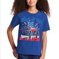 Back It Up Terry Put It In Reverse Firework 4th Of July Kids T-Shirt