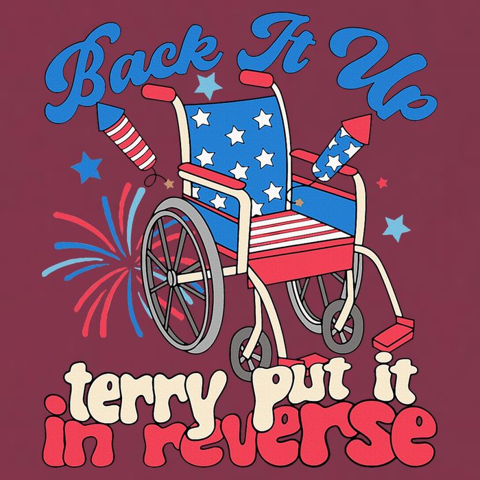 Back It Up Terry Put It In Reverse Firework 4th Of July 16oz Travel Tumbler