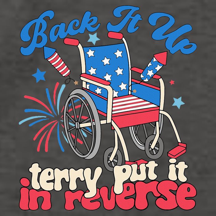 Back It Up Terry Put It In Reverse Firework 4th Of July Vector Backpack
