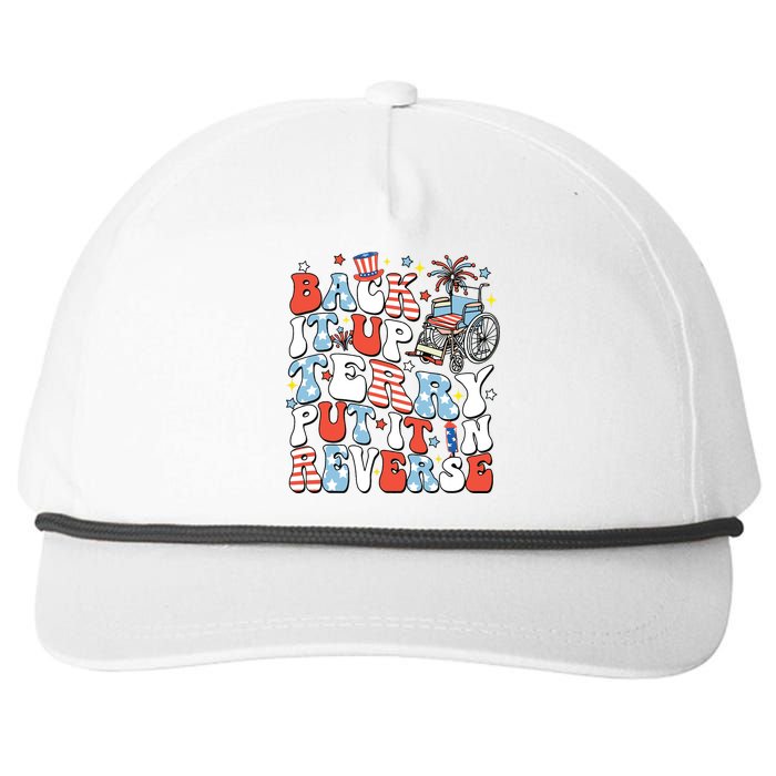 Back It Up Terry Put It In Reverse 4th July Snapback Five-Panel Rope Hat