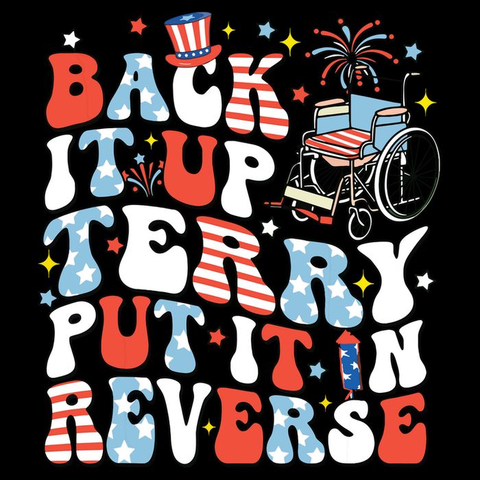 Back It Up Terry Put It In Reverse 4th July Drawstring Bag