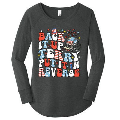 Back It Up Terry Put It In Reverse 4th July Women's Perfect Tri Tunic Long Sleeve Shirt