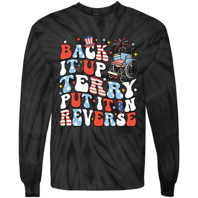 Back It Up Terry Put It In Reverse 4th July Tie-Dye Long Sleeve Shirt