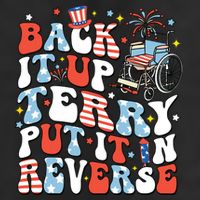 Back It Up Terry Put It In Reverse 4th July Trucker Hat