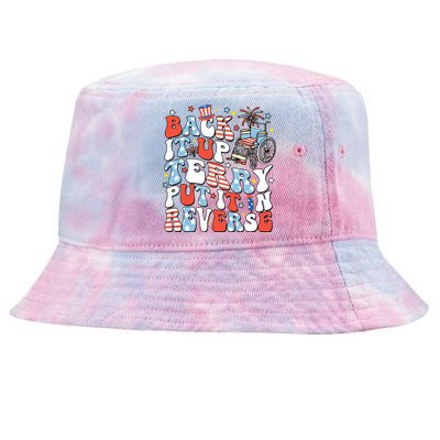 Back It Up Terry Put It In Reverse 4th July Tie-Dyed Bucket Hat