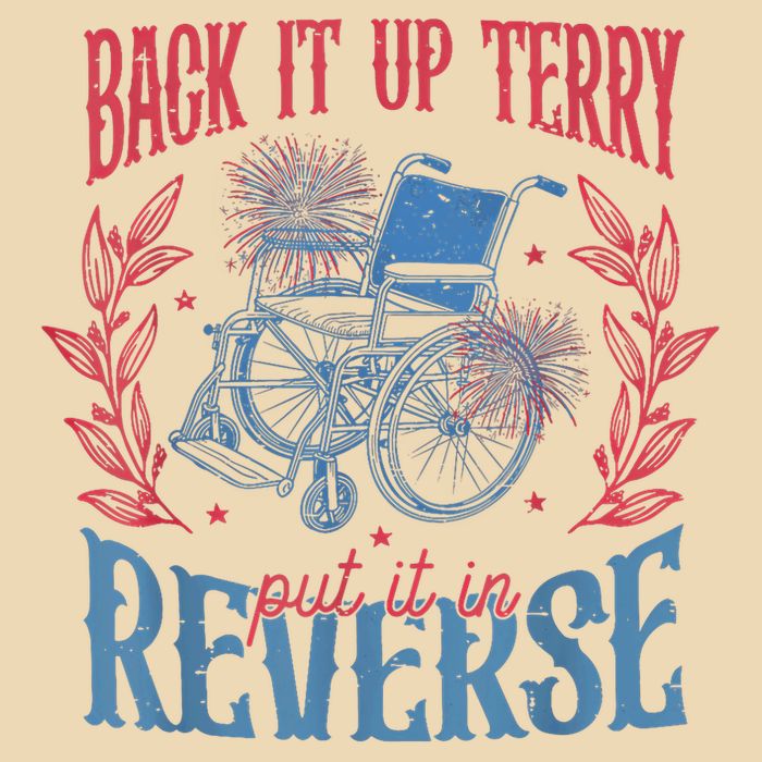 Back It Up Terry Put In Reverse 4th Of July Drawstring Bag