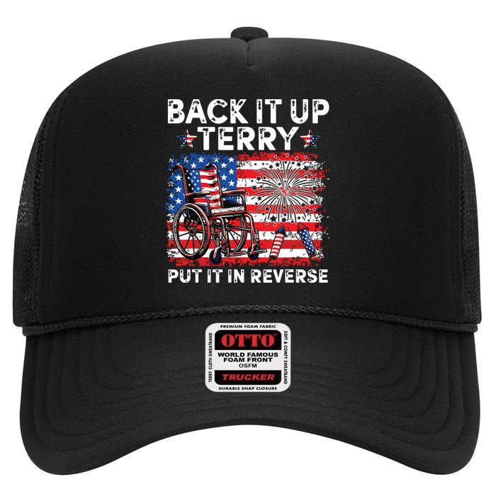 Back It Up Terry 4th Of July High Crown Mesh Back Trucker Hat