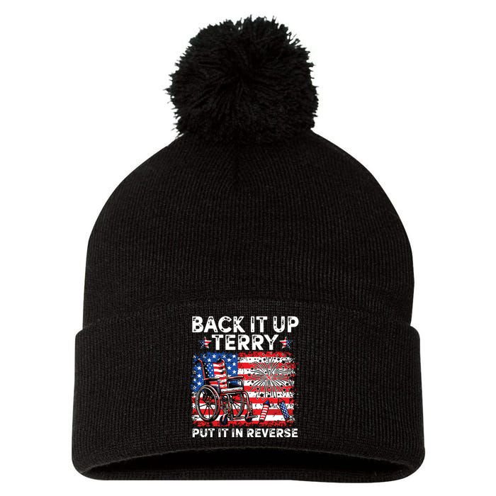 Back It Up Terry 4th Of July Pom Pom 12in Knit Beanie