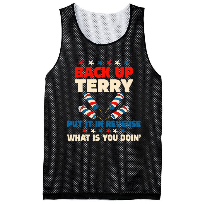 Back it Up Terry Put It In Reverse July 4th Fireworks Terry Mesh Reversible Basketball Jersey Tank