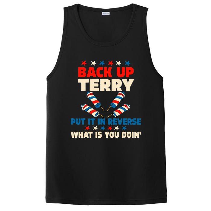 Back it Up Terry Put It In Reverse July 4th Fireworks Terry PosiCharge Competitor Tank