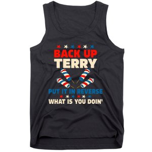 Back it Up Terry Put It In Reverse July 4th Fireworks Terry Tank Top