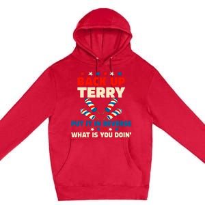 Back it Up Terry Put It In Reverse July 4th Fireworks Terry Premium Pullover Hoodie