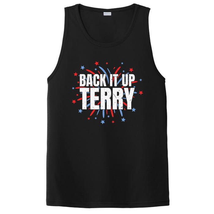 Back It Up Terry Funny 4th Of July Fireworks PosiCharge Competitor Tank