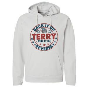 Back It Up Terry Put In Reverse Fireworks 4th Of July Performance Fleece Hoodie