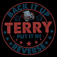 Back It Up Terry Put In Reverse Fireworks 4th Of July 16oz Travel Tumbler