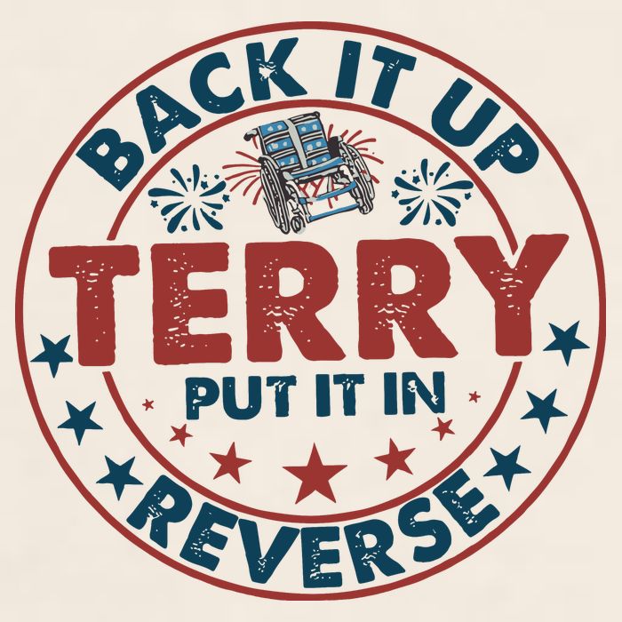 Back It Up Terry Put In Reverse Fireworks 4th Of July Garment-Dyed Women's Muscle Tee