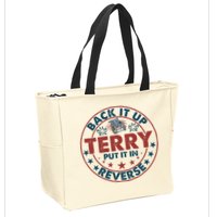 Back It Up Terry Put In Reverse Fireworks 4th Of July Zip Tote Bag
