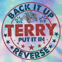 Back It Up Terry Put In Reverse Fireworks 4th Of July Legacy Tie Dye Trucker Hat