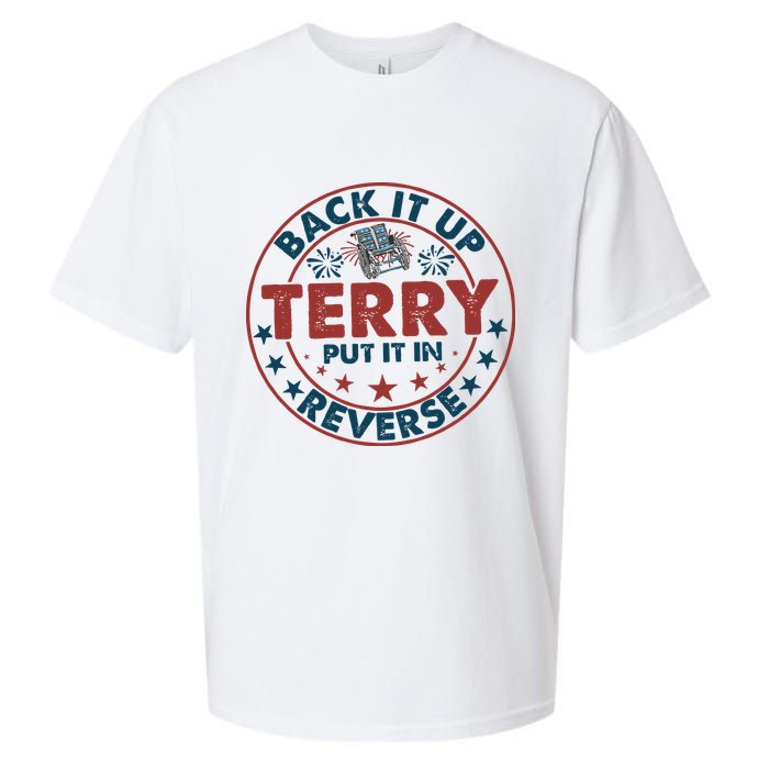 Back It Up Terry Put In Reverse Fireworks 4th Of July Sueded Cloud Jersey T-Shirt