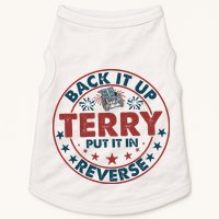 Back It Up Terry Put In Reverse Fireworks 4th Of July Doggie Tank