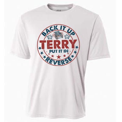 Back It Up Terry Put In Reverse Fireworks 4th Of July Cooling Performance Crew T-Shirt