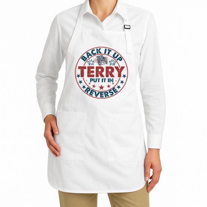 Back It Up Terry Put In Reverse Fireworks 4th Of July Apron
