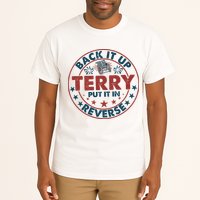 Back It Up Terry Put In Reverse Fireworks 4th Of July Tall T-Shirt