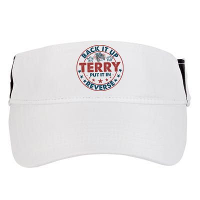Back It Up Terry Put In Reverse Fireworks 4th Of July Adult Drive Performance Visor