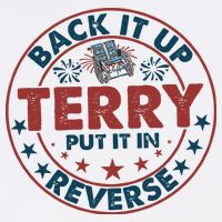 Back It Up Terry Put In Reverse Fireworks 4th Of July Bucket Hat