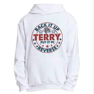 Back It Up Terry Put In Reverse Fireworks 4th Of July Urban Pullover Hoodie