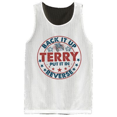 Back It Up Terry Put In Reverse Fireworks 4th Of July Mesh Reversible Basketball Jersey Tank