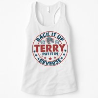 Back It Up Terry Put In Reverse Fireworks 4th Of July Womens Tank Top
