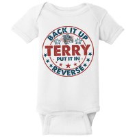 Back It Up Terry Put In Reverse Fireworks 4th Of July Baby Bodysuit