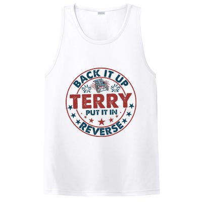 Back It Up Terry Put In Reverse Fireworks 4th Of July PosiCharge Competitor Tank