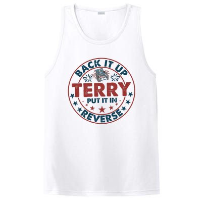 Back It Up Terry Put In Reverse Fireworks 4th Of July PosiCharge Competitor Tank