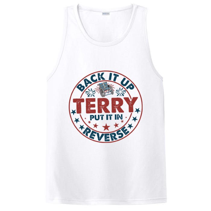 Back It Up Terry Put In Reverse Fireworks 4th Of July PosiCharge Competitor Tank