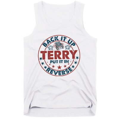 Back It Up Terry Put In Reverse Fireworks 4th Of July Tank Top