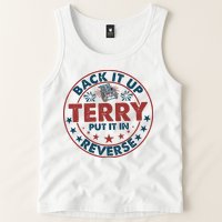 Back It Up Terry Put In Reverse Fireworks 4th Of July Tank Top